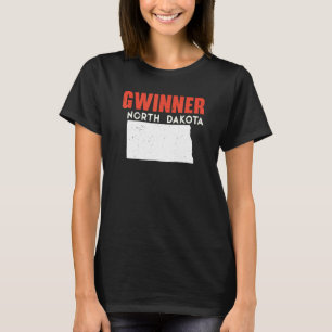 Gewinner North Dakota USA Staat America Travel T-Shirt