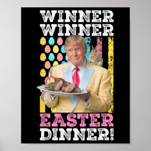 Gewinner Osterfest Abendessen Trump Ostern Uns Poster