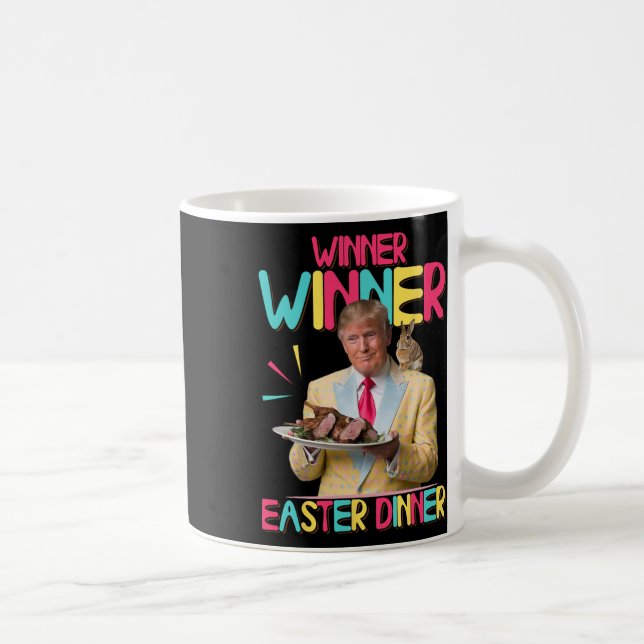 Gewinner Osterfest Funny Trump Bunny Happ Kaffeetasse (Rechts)
