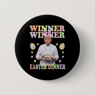 Gewinner Ostern Abendessen Präsident Trump glückli Button