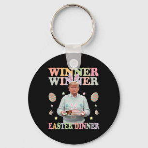 Gewinner Ostern Abendessen Präsident Trump glückli Schlüsselanhänger