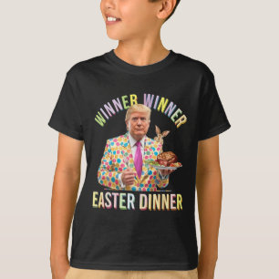 Gewinner Ostern Abendessen Präsident Trump glückli T-Shirt