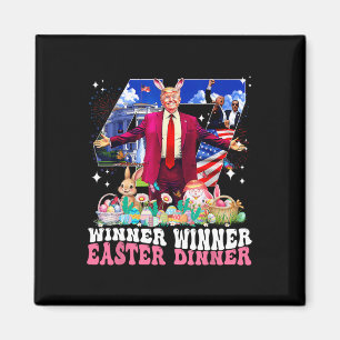 Gewinner Ostern Abendessen Trump Hase Jagd Eier Gl Magnet