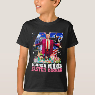 Gewinner Ostern Abendessen Trump Hase Jagd Eier Gl T-Shirt