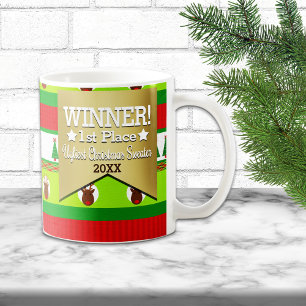 GEWINNER-Preis Ugge Christmas Sweater Muster Tasse