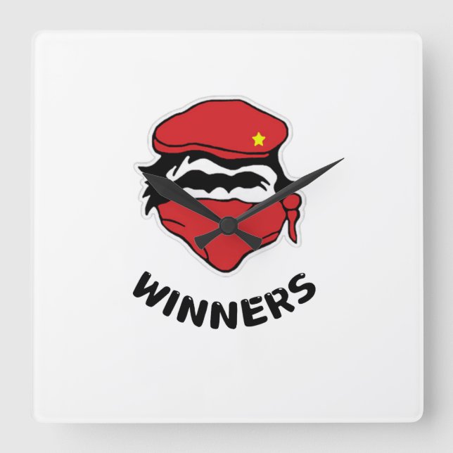 Gewinner Quadratische Wanduhr (Vorderseite)