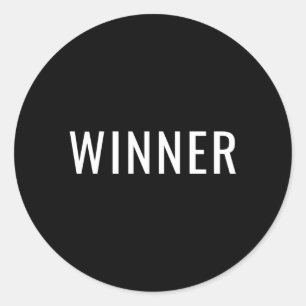 Gewinner Runder Aufkleber