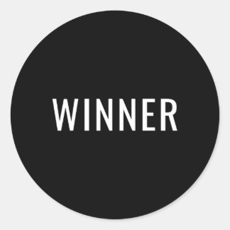 Gewinner Runder Aufkleber
