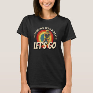 Gewinner tragen Blau Lasse Go Blue Team School Spi T-Shirt