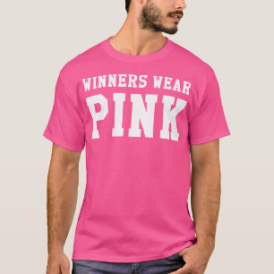 Gewinner tragen den Wettbewerb des rosa Camp Colou T-Shirt