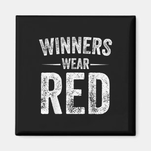 Gewinner tragen Red Team Red Game Competition Farb Magnet