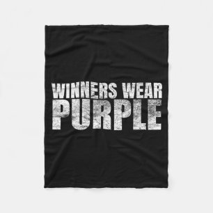 Gewinner tragen violette Farbe Kriegslager-Teamspi Fleecedecke