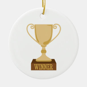 Gewinner-Trophäe Keramik Ornament