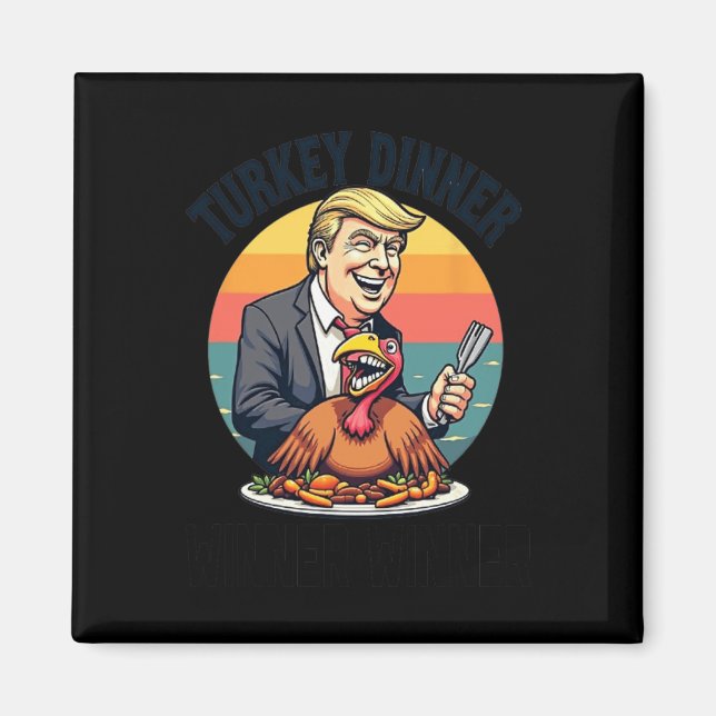 Gewinner Türkei Abendessen Donald Trump Funny Thi Magnet (Vorne)