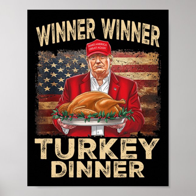Gewinner Türkei Abendessen Erntedank Donald Tr Poster (Vorne)