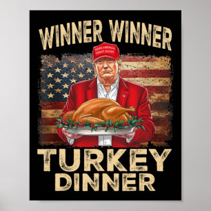 Gewinner Türkei Abendessen Erntedank Donald Tr Poster