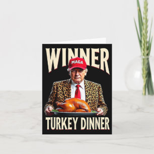Gewinner Türkei Abendessen Funny Trump Karte