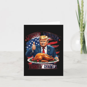 Gewinner Türkei Abendessen Funny Trump Thanksgivi Karte