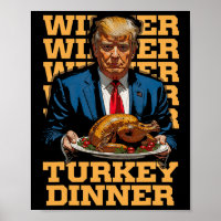 Gewinner Türkei Abendessen Funny Trump Thanksgivi