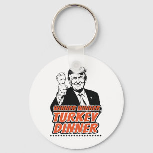 Gewinner Türkei Abendessen Funny Turkey Trump als Schlüsselanhänger