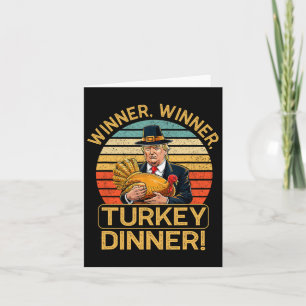 Gewinner Türkei Abendessen Spaß Funny Trump als Ge Karte