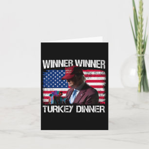 Gewinner Türkei Abendessen Spaß Funny Trump als Ge Karte