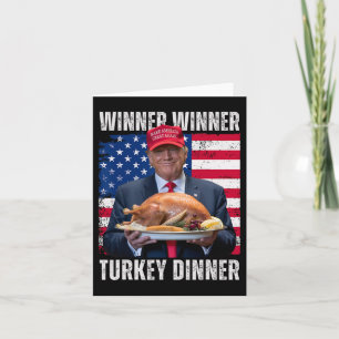 Gewinner Türkei Abendessen Spaß Funny Trump als Ge Karte
