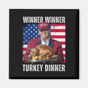 Gewinner Türkei Abendessen Spaß Funny Trump als Ge Magnet