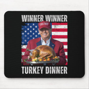 Gewinner Türkei Abendessen Spaß Funny Trump als Ge Mousepad