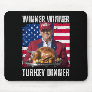 Gewinner Türkei Abendessen Spaß Funny Trump als Ge Mousepad
