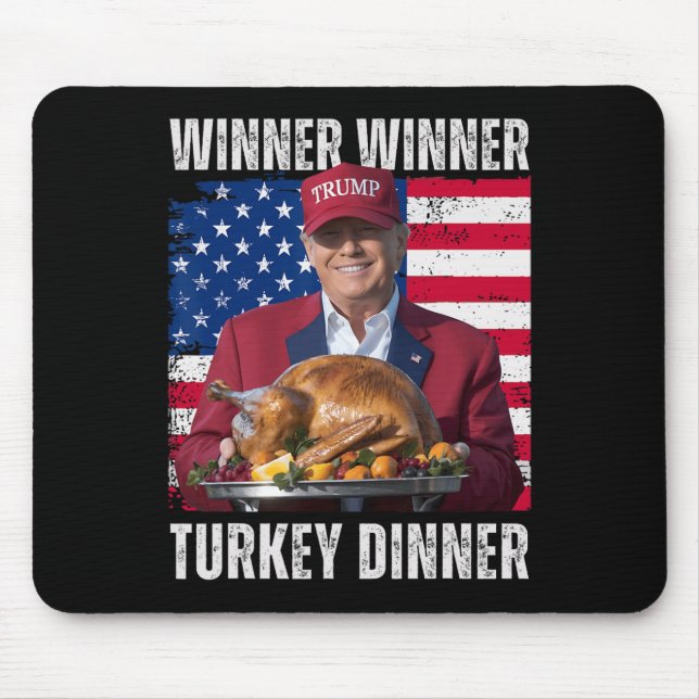 Gewinner Türkei Abendessen Spaß Funny Trump als Ge Mousepad (Vorne)