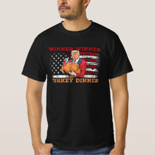 Gewinner Türkei Abendessen Spaß Funny Trump T-Shirt