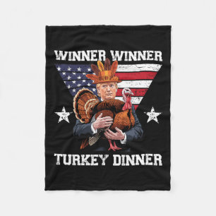 Gewinner Türkei Dinner Trump Erntedank Spaß Fleecedecke