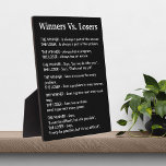 Gewinner Vs Losers Fotoplatte<br><div class="desc">Werde inspiriert oder inspirier anderen!</div>