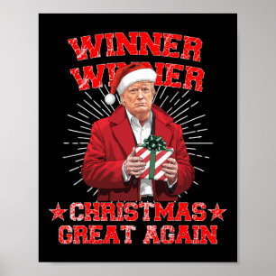 Gewinner Weihnachten Große Trump Funny Hu wieder Poster