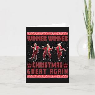 Gewinner Weihnachten Große Weihnachtsfeier Santa T Karte