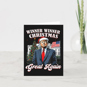 Gewinner Weihnachten Großen Spaß Trump 2024 Karte