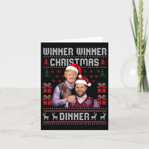 Gewinner Weihnachtsessen Abendessen Santa Trump Va Karte