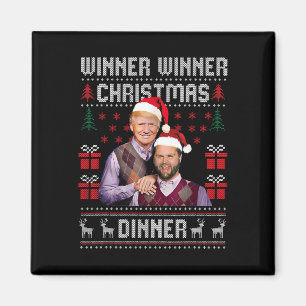 Gewinner Weihnachtsessen Abendessen Santa Trump Va Magnet
