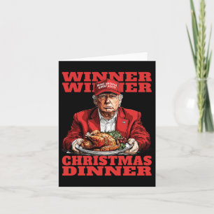 Gewinner Weihnachtsessen Funny Trump Xmas Sa Karte