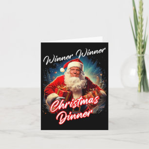 Gewinner Weihnachtsessen - Präsident Trump Karte
