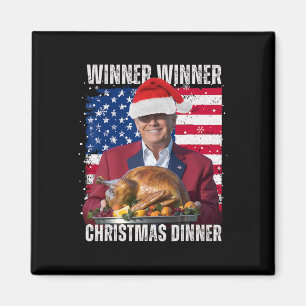 Gewinner Weihnachtsessen Spaß Funny Trump X Magnet