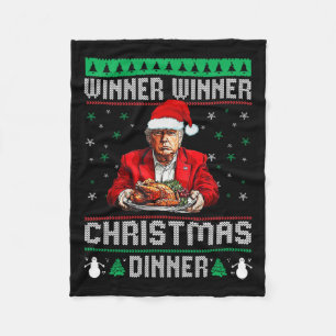 Gewinner Weihnachtsessen Weihnachtsessen Santa Tru Fleecedecke