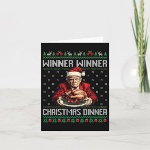 Gewinner Weihnachtsessen Weihnachtsessen Santa Tru Karte