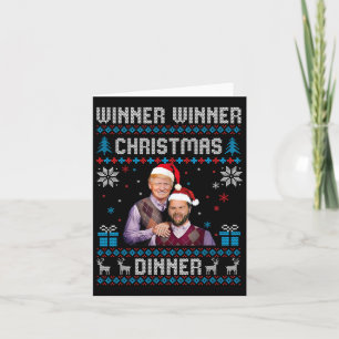 Gewinner Weihnachtsessen Weihnachtsessen Santa Tru Karte