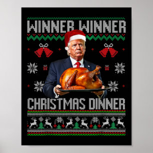 Gewinner Weihnachtsessen Weihnachtsessen Santa Tru Poster