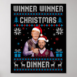 Gewinner Weihnachtsessen Weihnachtsessen Santa Tru Poster