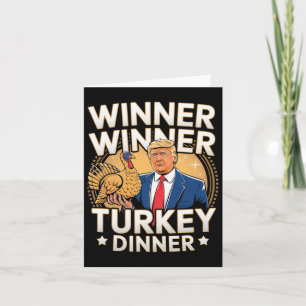 Gewinnerin Türkei Dinner Trump Erntedank Karte