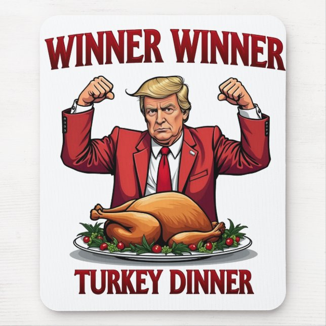 Gewinnerin Türkei Dinner Trump Erntedank Mousepad (Vorne)