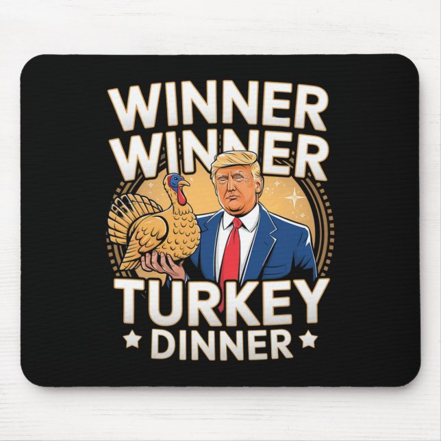 Gewinnerin Türkei Dinner Trump Erntedank Mousepad (Vorne)